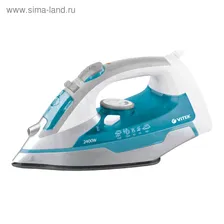 Утюг Vitek VT-1258 B, 2400 Вт, антипригарное покрытие, 300 мл, синий