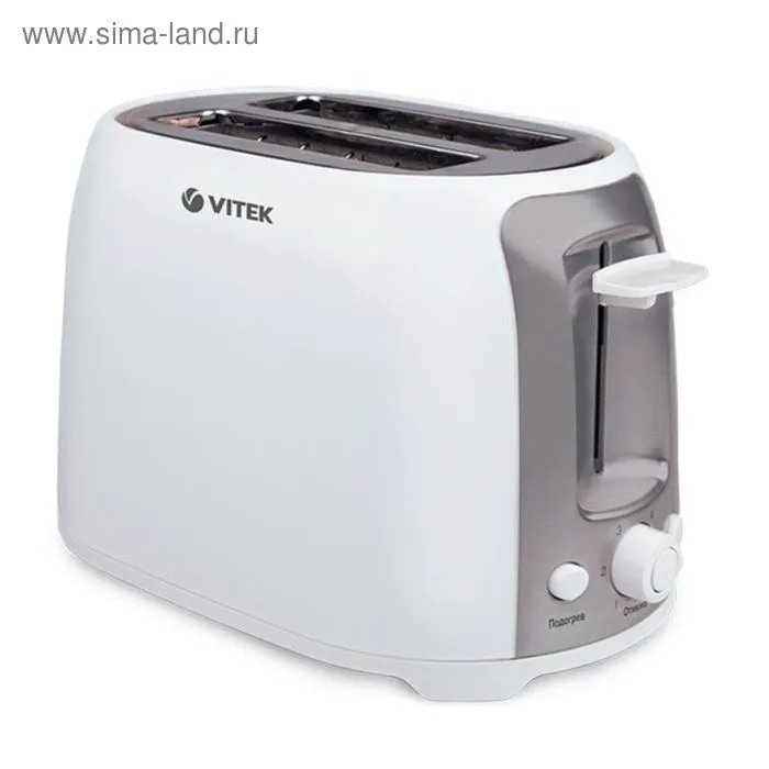 Тостер Vitek VT-1582 W, 750 Вт, белый